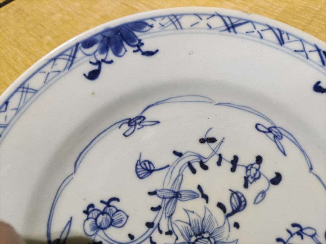 珍！ 新渡 チャイニーズ 8寸皿 伊万里・古染付・デルフト写し 中国製