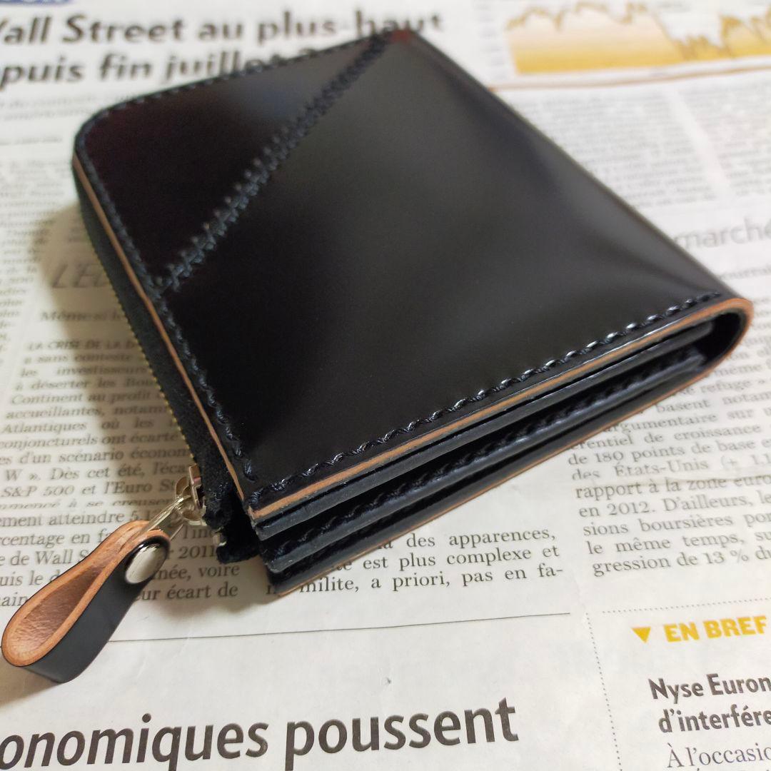 L字ファスナーウォレット　コードバン