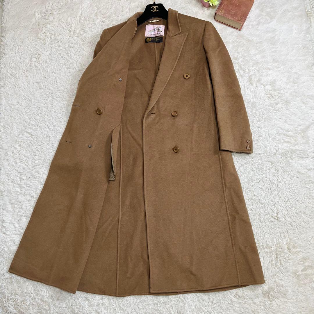 高級✨ ロロピアーナ カシミヤ100% ダブルブレスト チェスターコート 42
