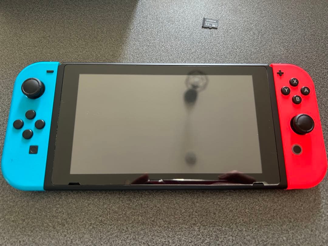 Nintendo Switch 本体 青/赤　プロコン、32GB SDカード付