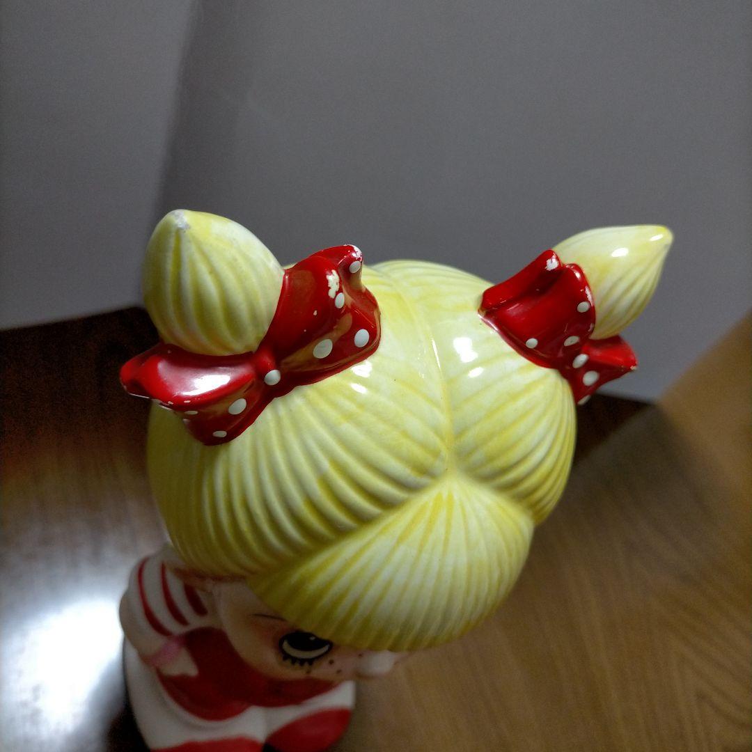 レア！内藤ルネ 貯金箱 陶器 女の子