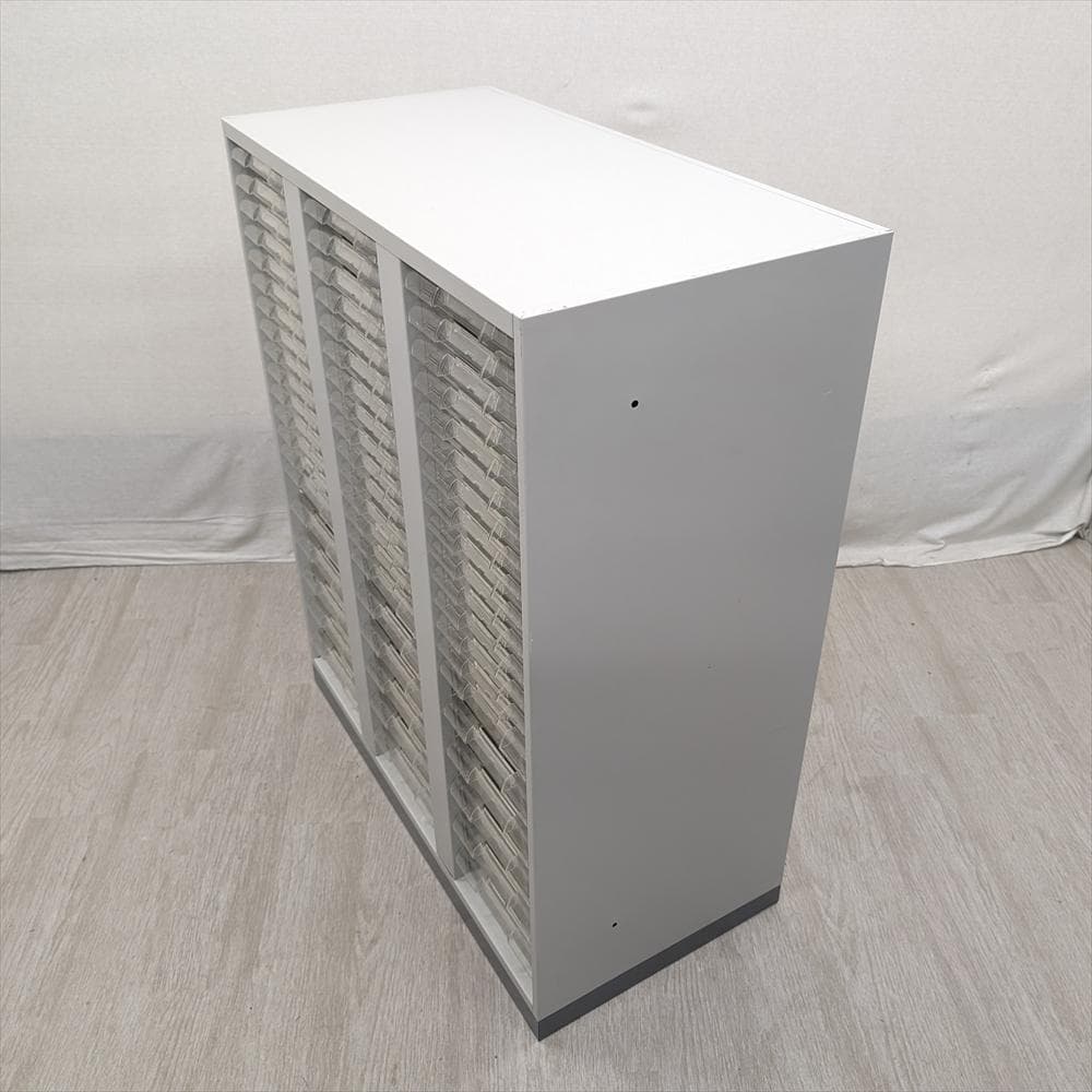 ライオン 3列 20段 レターケース キャビネット 書類ケース クリア