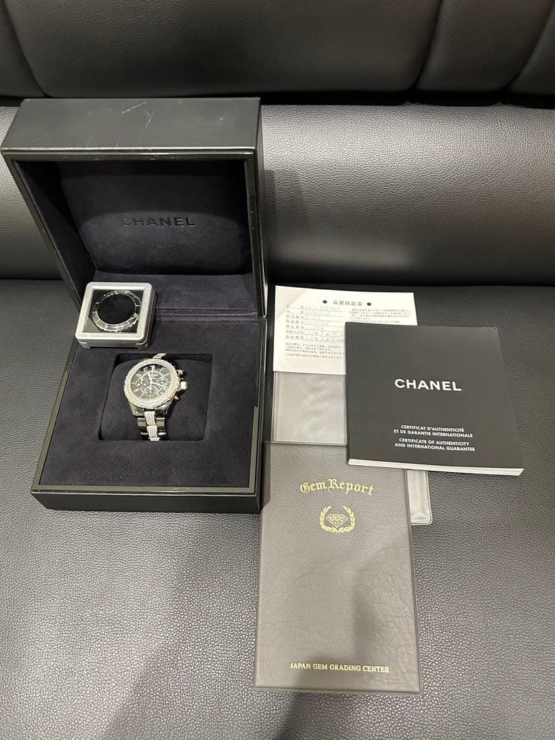 CHANEL J12 41㎜クロノ ダイヤモンド　メンズ高級腕時計
