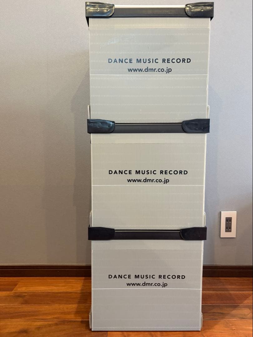 DMR レコード コンテナ グレー 3個セット フタ ホワイト付属 DMR レコード コンテナ グレー 3個セット フタ ホワイト付属