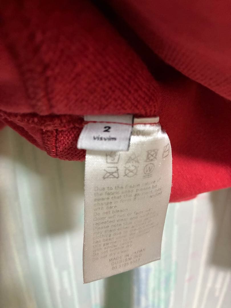 トップス visvim jumbo hoodie p.o. veggie dye red