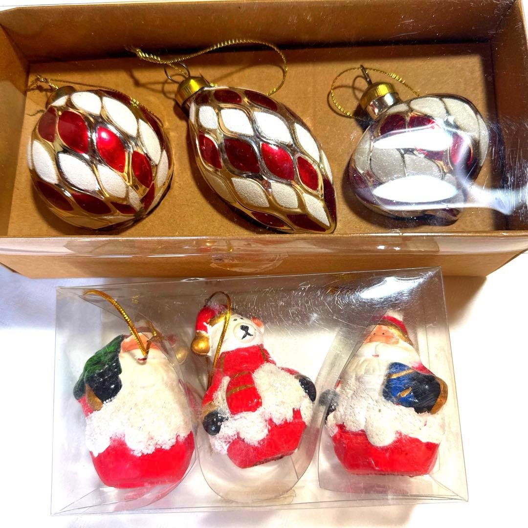 まとめ売り】 フライングタイガー ガラスオーナメント クリスマス