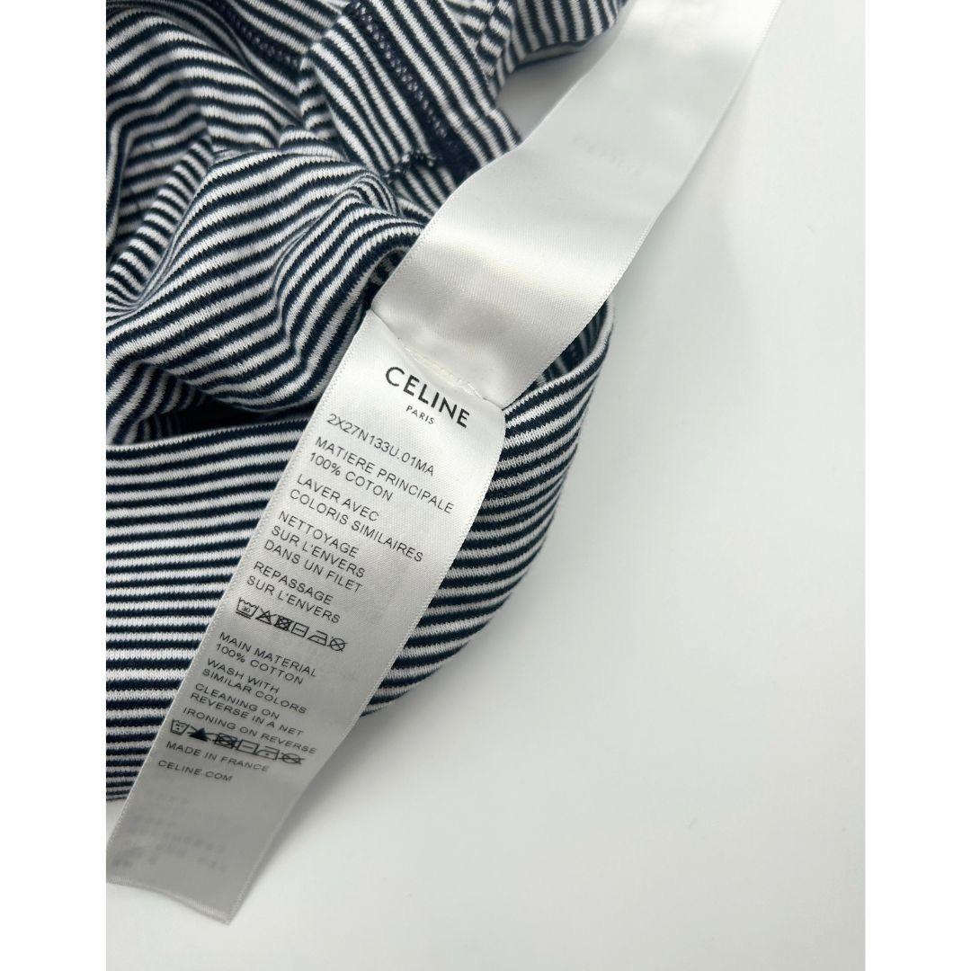 新品XS【セリーヌ】CELINEトリオンフ ストライプ タンクトップ