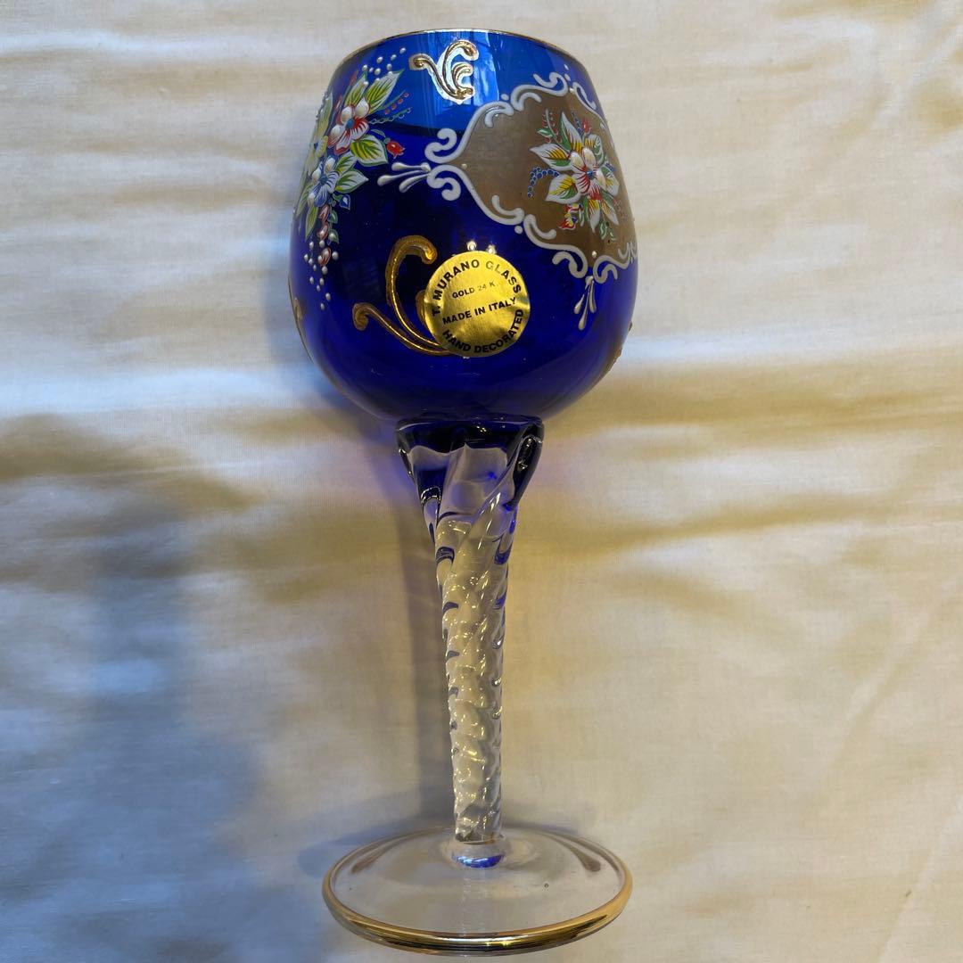 ベネチアングラス2客1セット 青、緑 - メルカリ