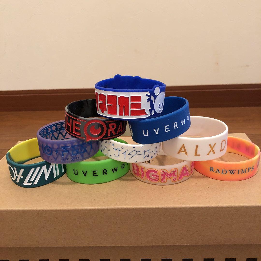 邦ロックバンドグッズ ラバーバンド各種 ホビー・楽器・アート 美術品