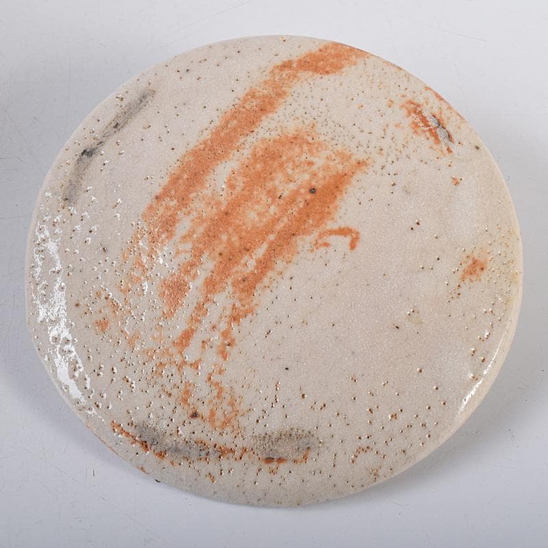 茶道具 山崎道正作 絵志野 水指 裏千家十五代鵬雲斎