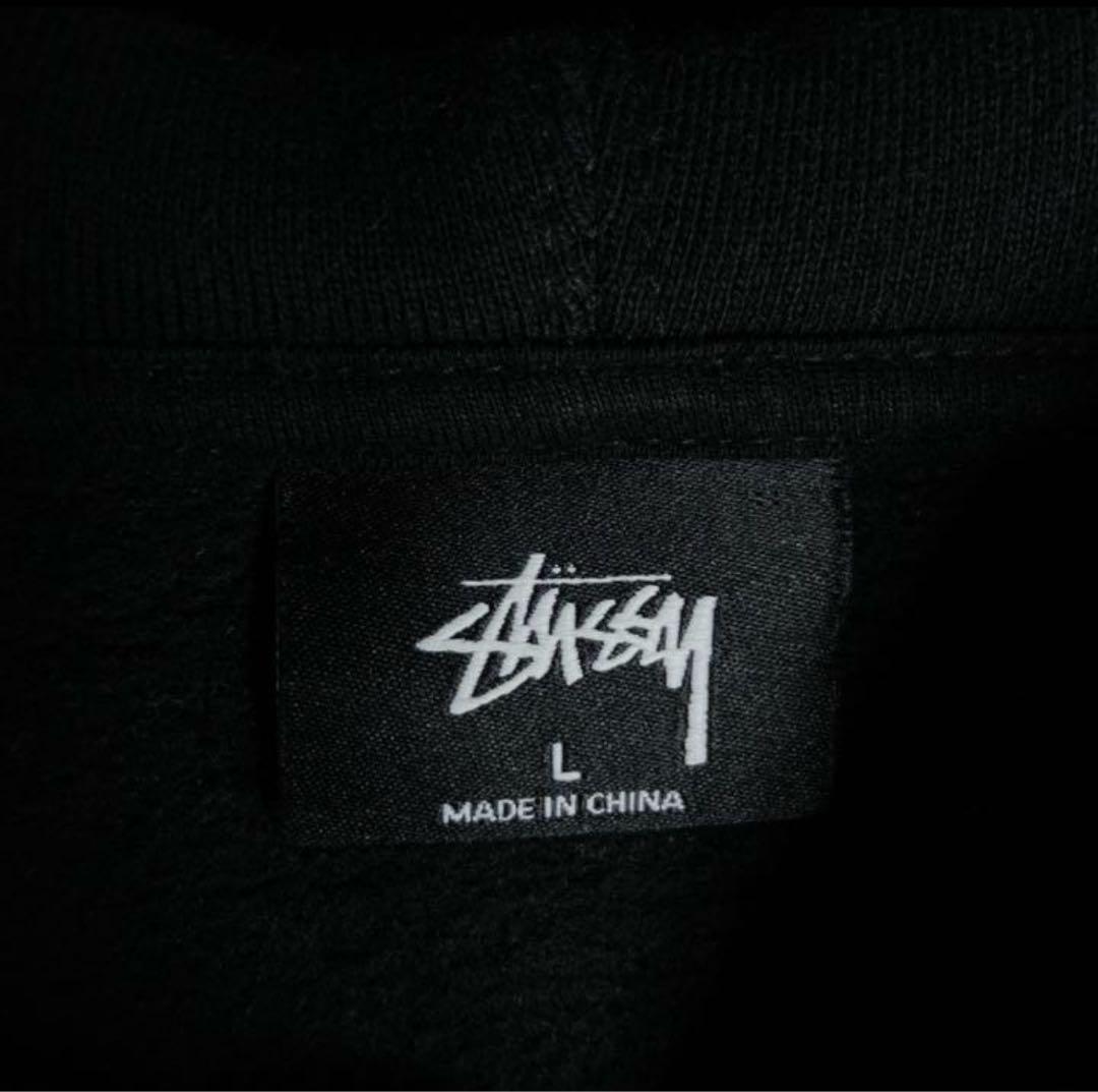 ステューシー Stussy ブラック プルオーバーパーカー