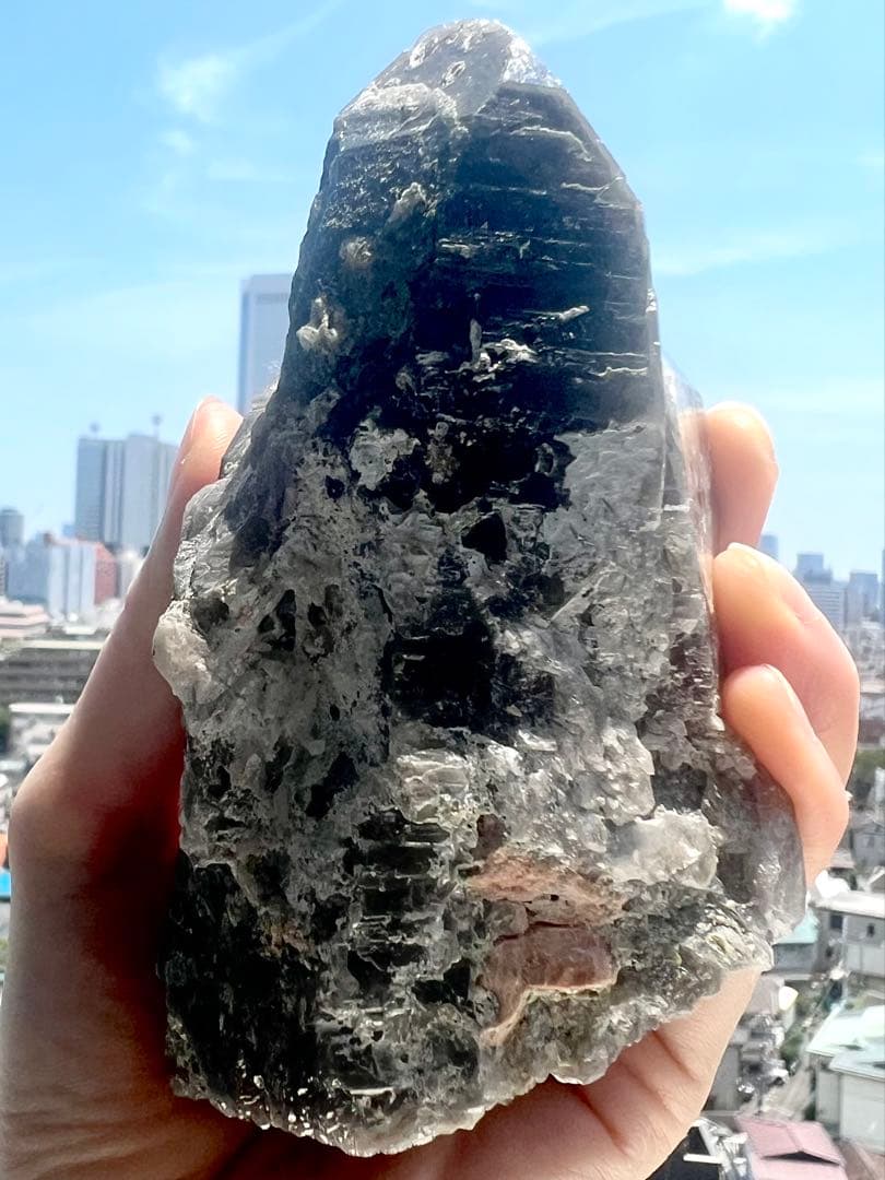 最終価格✨美✨希少✨AAAAAチベット産 ドリームコート モリオン 叡智の黒神殿