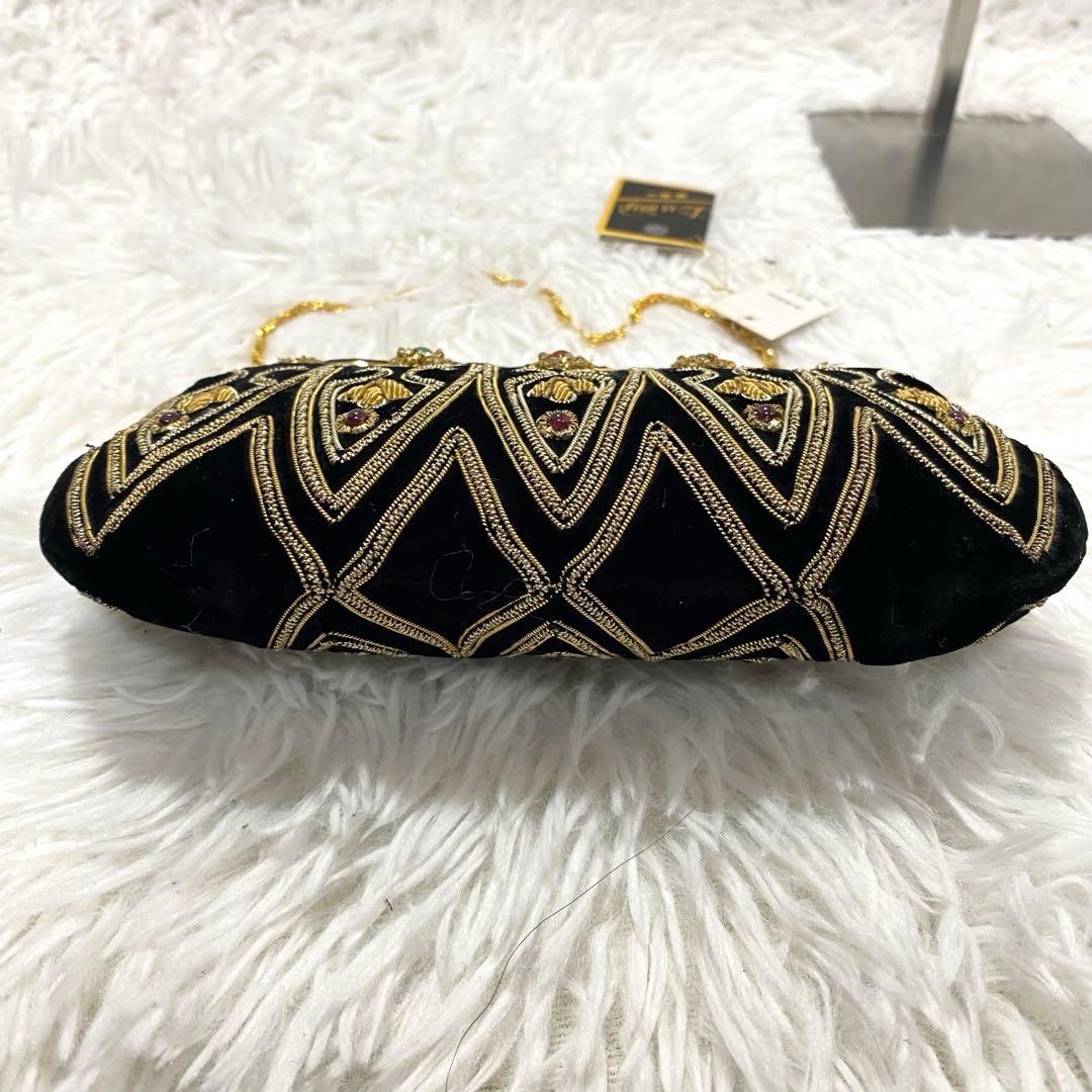 LUMY　ルミー　はしもと　ビーズバッグ　ハンドバッグ　皇室御用達　ヴィンテージ