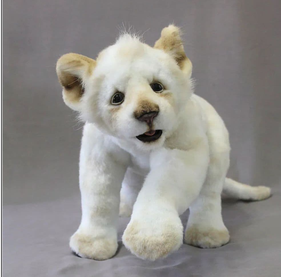 作家 ぬいぐるみ アートドール ホワイトライオン テディベア - メルカリ