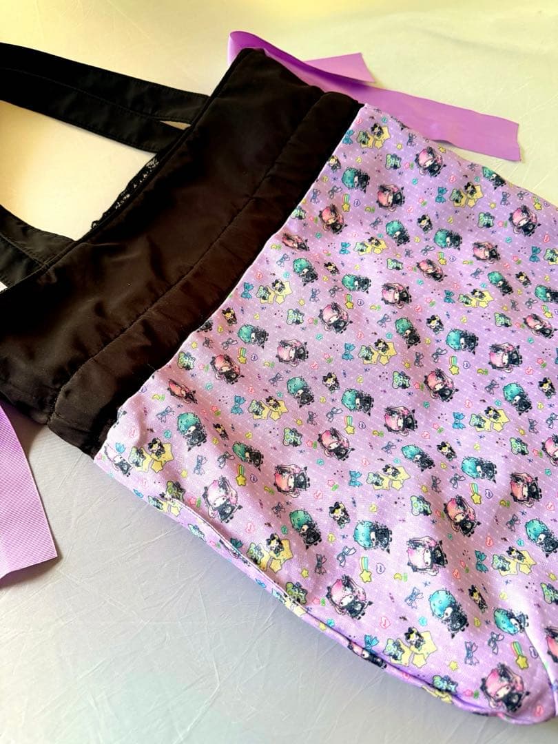 リトルツインスターズ　キキララ Dolly Mixダブルリボントートバッグ