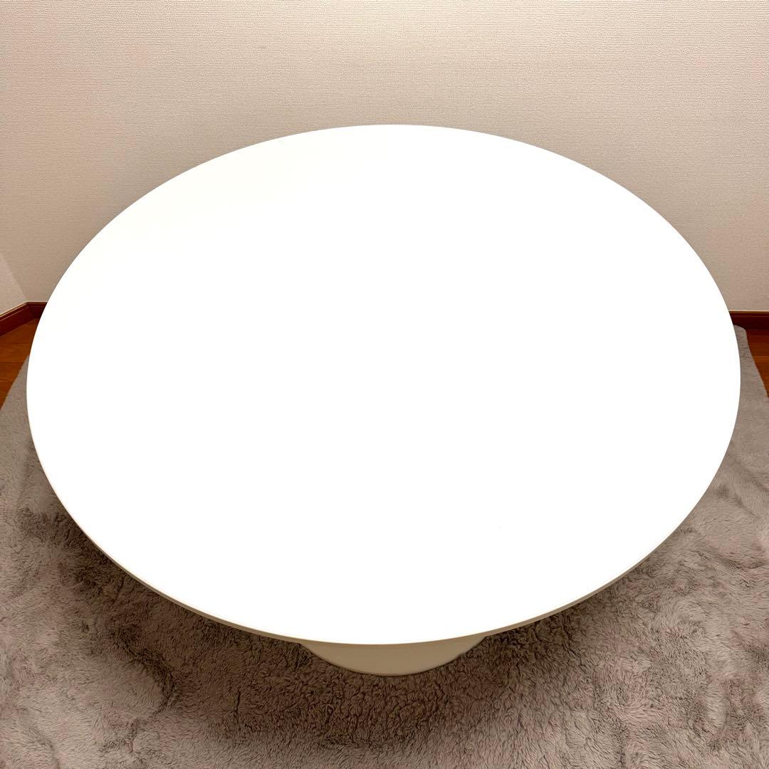 【メイ】【美品】IKEA DOCKSTA ドクスタ 丸テーブル ホワイト