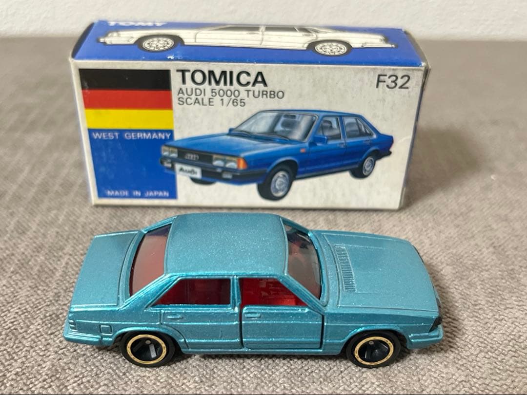 トミカ 日本製 青箱 F32-2-4 アウディ 5000 ターボ 一般輸出仕様
