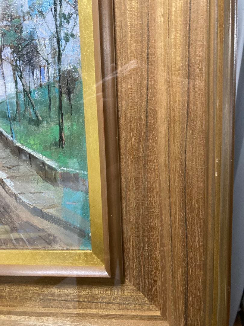 油絵 油彩 肉筆 【叙勲作家　三浦勝治】「セビリヤ」 F4号 美術年鑑掲載作家