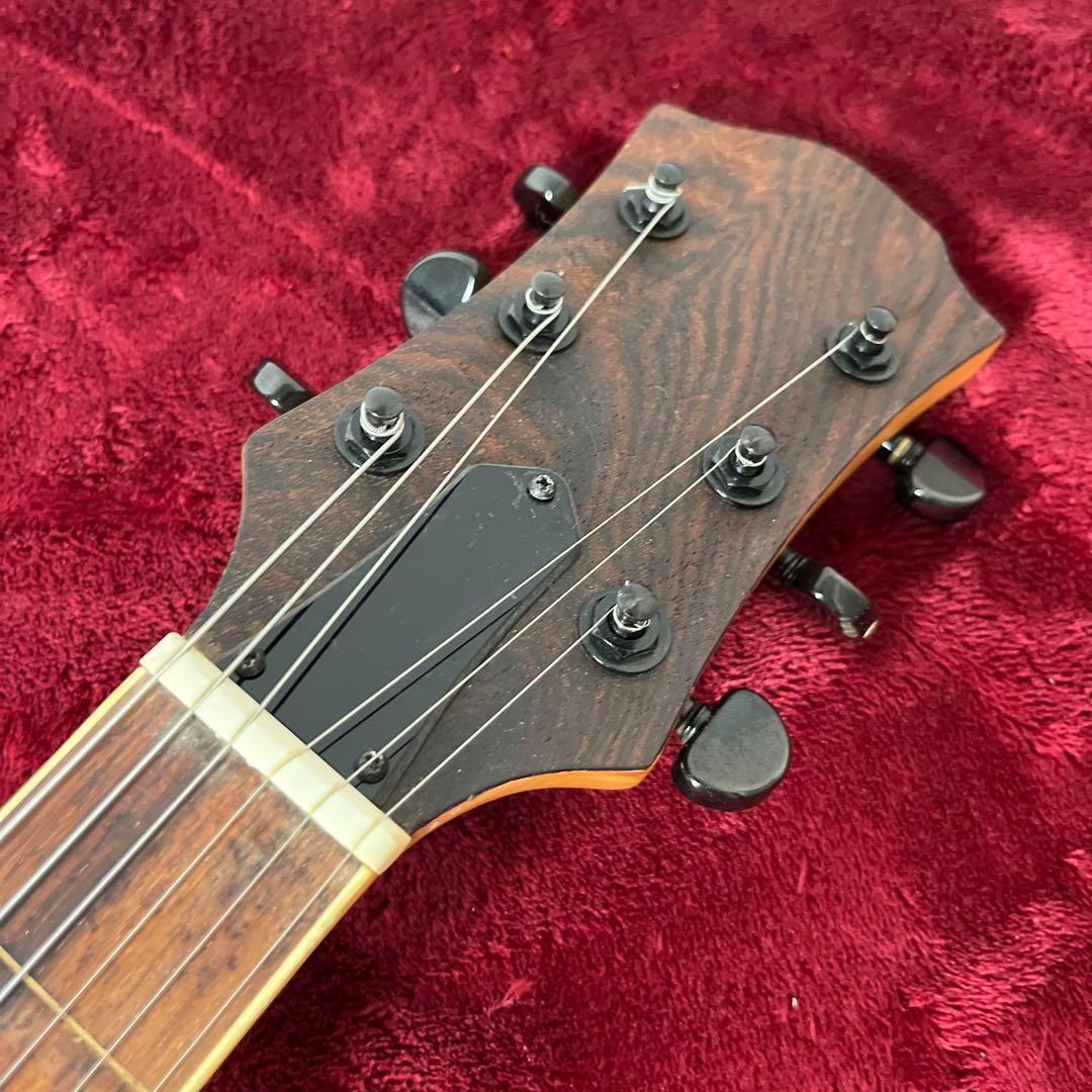 【8798】 フレットレスギター モッキンバード タイプ ピンク エレキギター