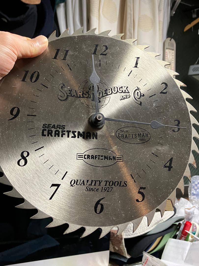 sears saw blade clock シアーズ　クロック　掛時計