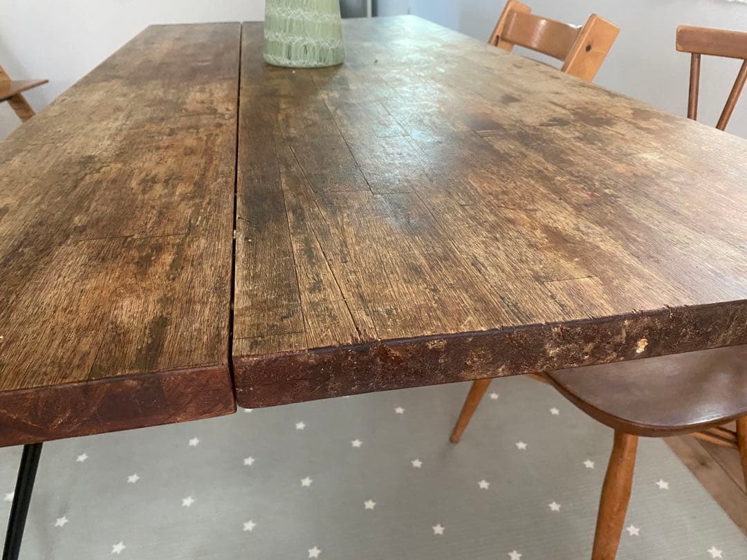 ‼️週末割引中‼️一点物✴︎木製アンティーク古材オリジナルダイニングテーブル