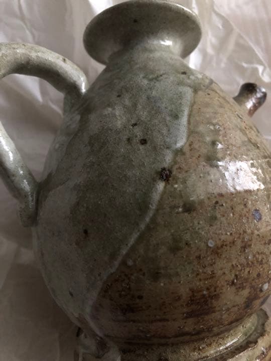 美濃伊賀　水注　花入　山吹窯　光寿造　共箱入