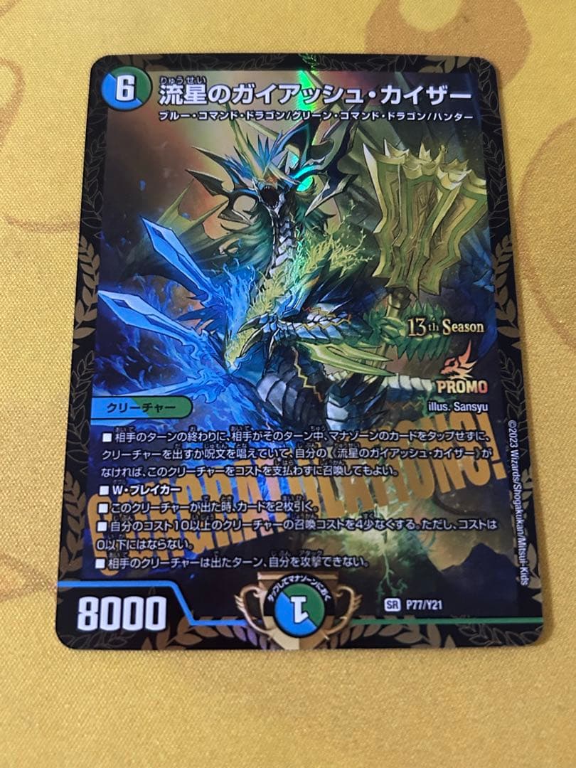 デュエルマスターズ　流星のガイアッシュカイザー　プロモ　PR　CS ガイアッシュカイザー プロモ CS 流星のガイアッシュカイザー csプロモ