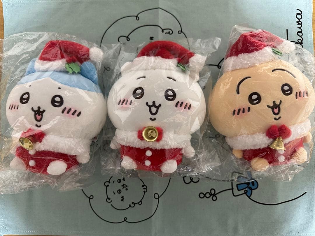 ちいかわ サンタさんだ！ぬいぐるみS 3体セット 無料送料】【新品・未