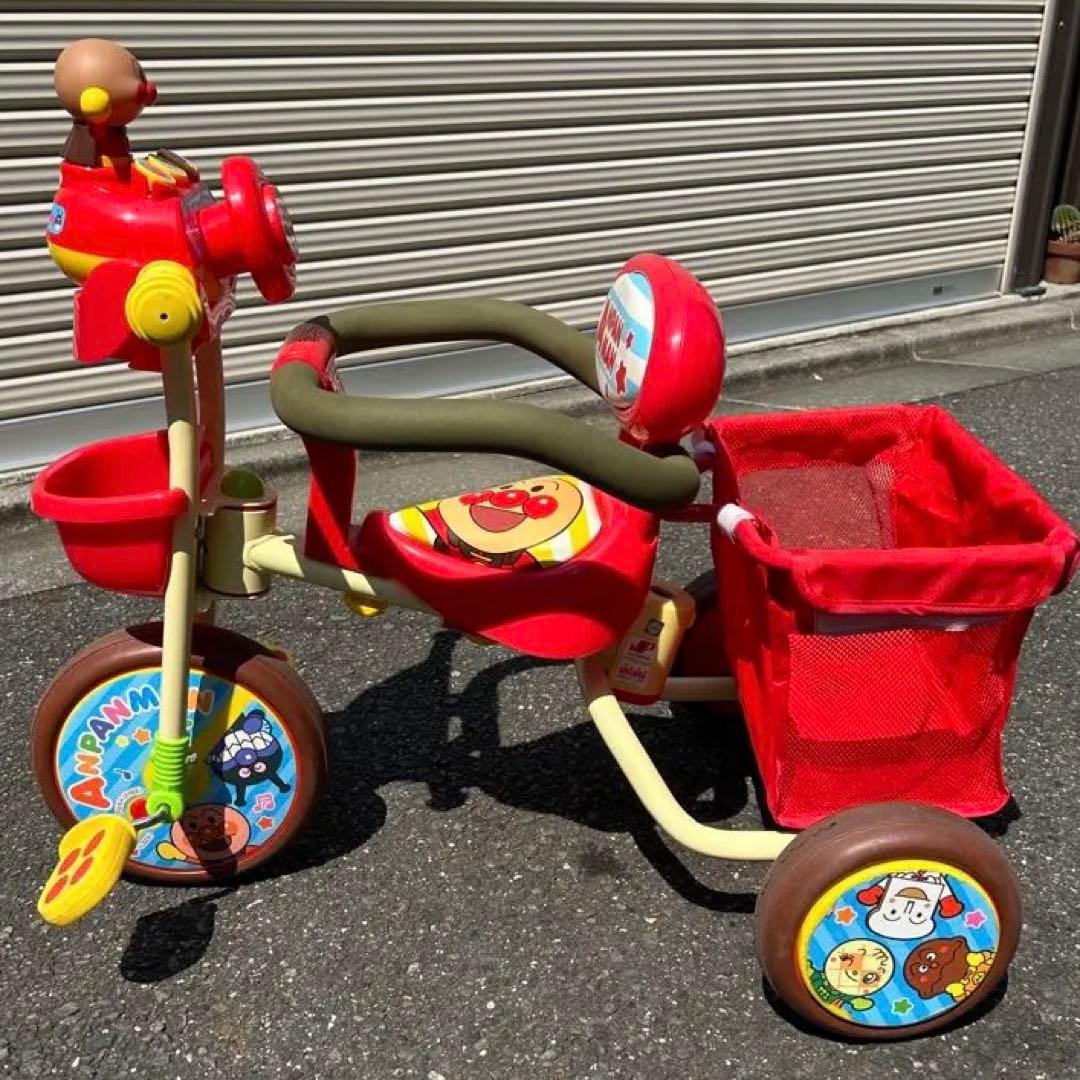 値下げ中☆ジョイパレット それいけ! アンパンマンデラックスII レッド 三輪車