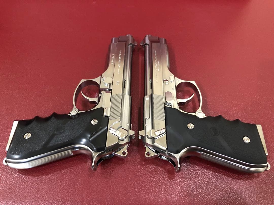 今日だけ値下げ！ベレッタファン必見マルイM92FクロームステンレスGBB