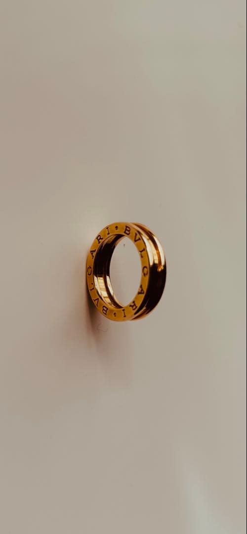 正規品 BVLGARI ビーゼロワン リング 18K PG EU48 約8〜9号