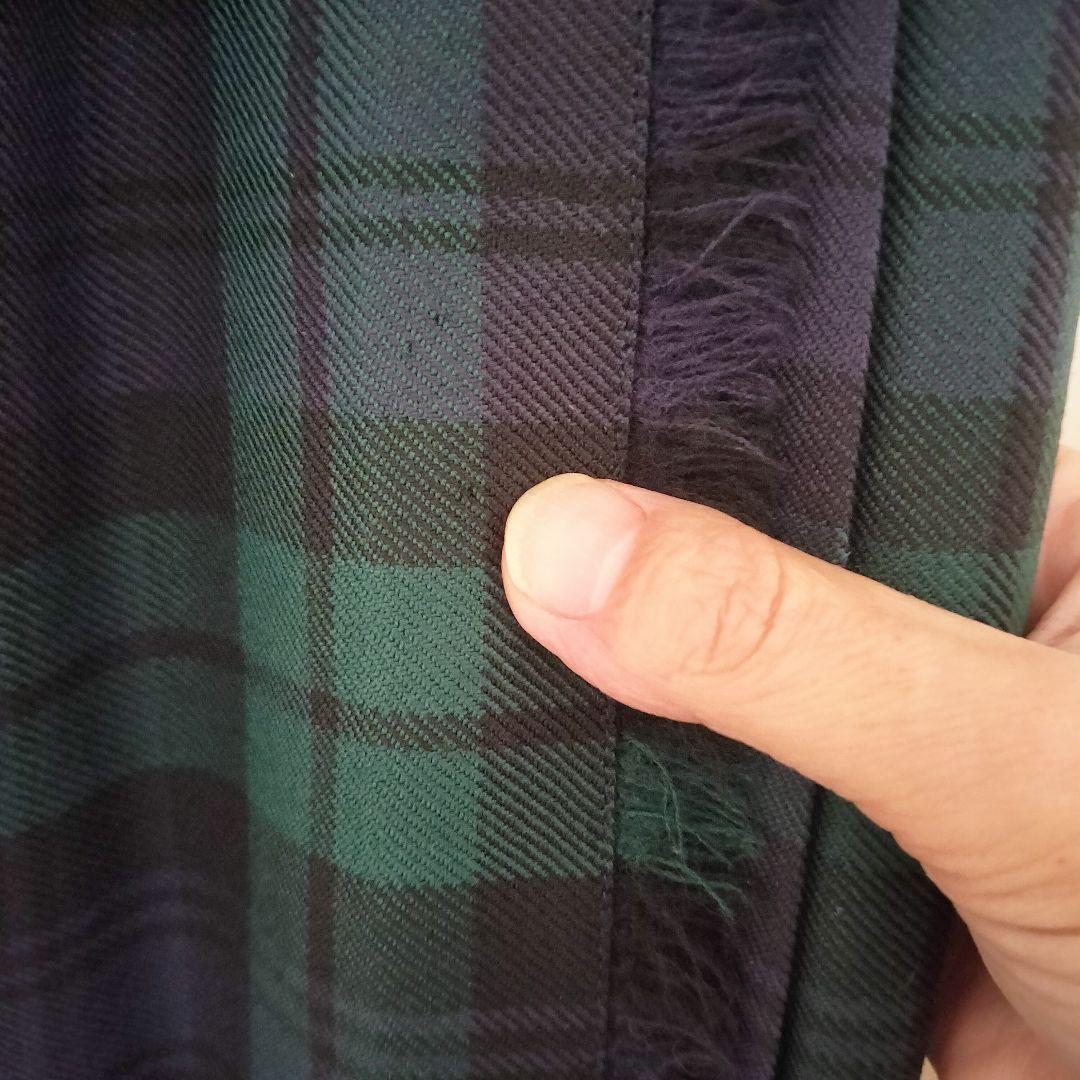 O'NEIL OF DUBLIN ひざ下ウール キルトスカート