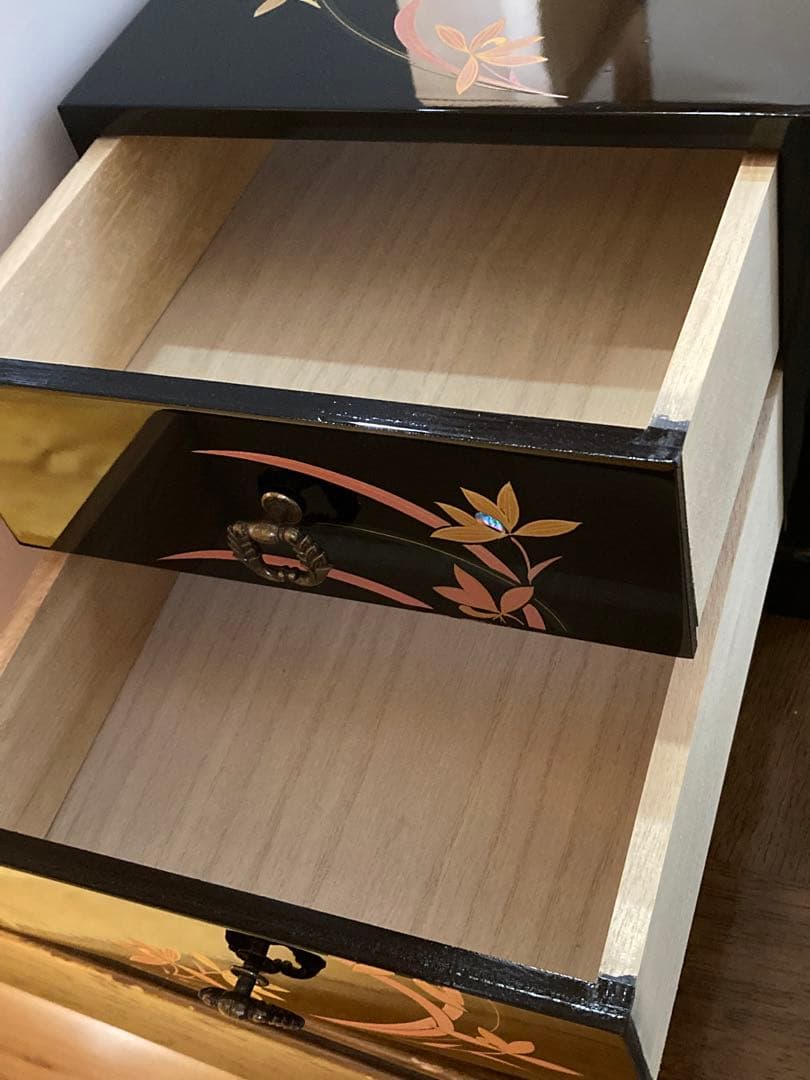 会津塗 漆塗り 引き出し 2段 工芸品 伝統 - メルカリ