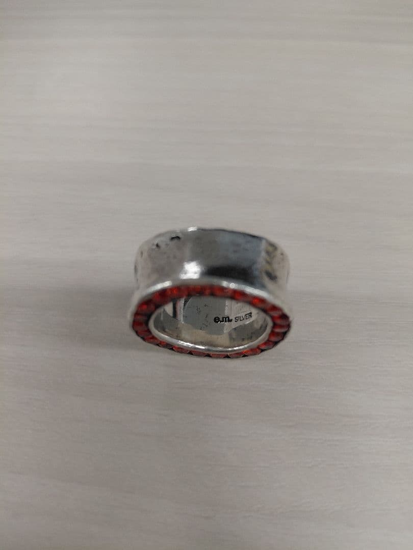 e.m. ジルコニア埋め込みシルバーリング