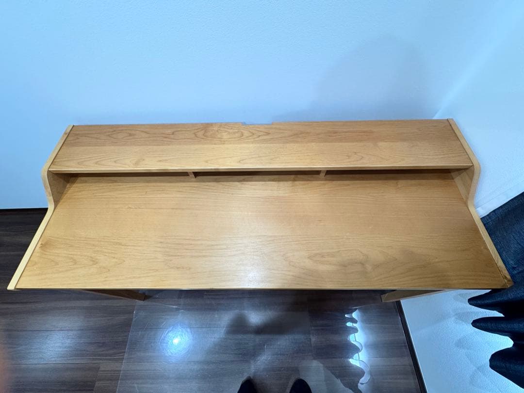 ディノス　北欧風・天然木調ステージ付きワークデスク　幅150cmタイプ