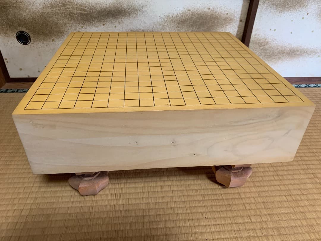 ⭐︎ 特価 【国産】イチョウ 5寸将棋盤 脚付 国産本榧卓上将棋盤 【