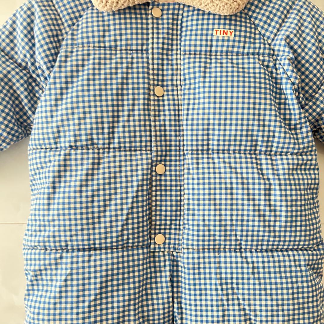 アウター TINY COTTONS VICHY PADDED OVERALL 4Y
