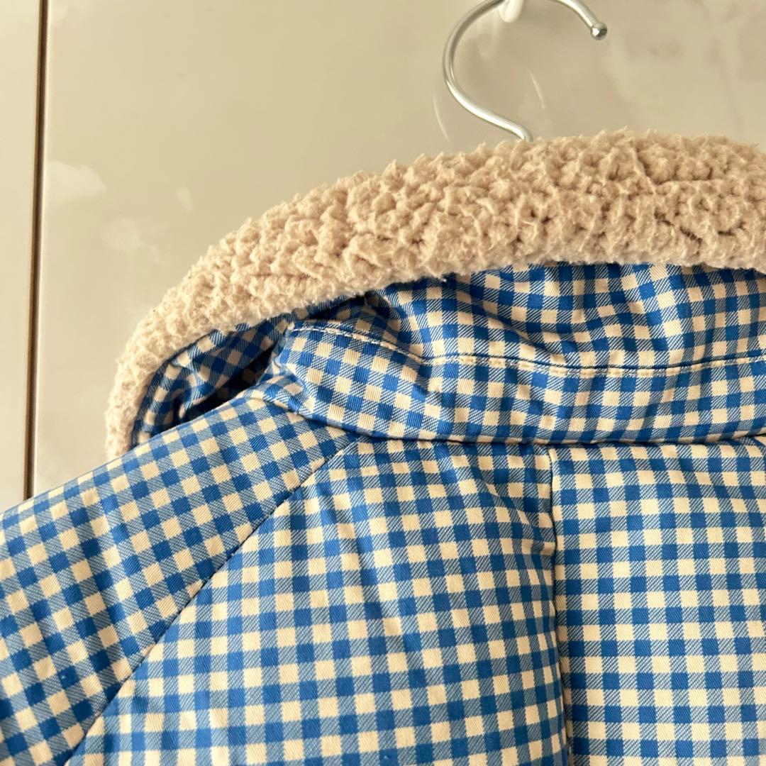 アウター TINY COTTONS VICHY PADDED OVERALL 4Y