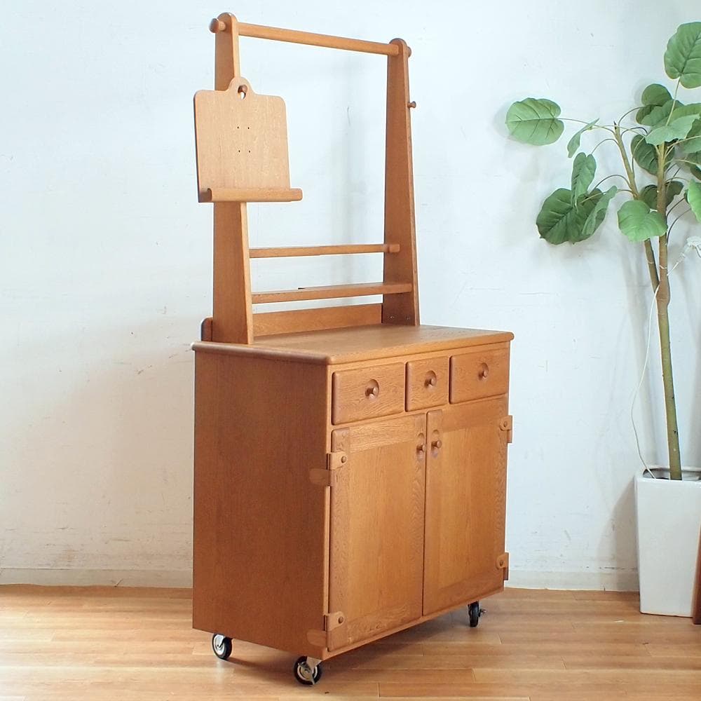 迪卡様専用 起立木工 キャビネット 電話台 収納 ビンテージ 無垢材 IZ