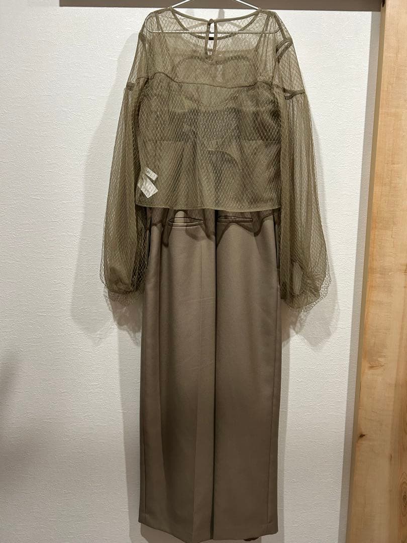 【AMERI】NET TULLE TOP LAYERED ROMPERS ドレス