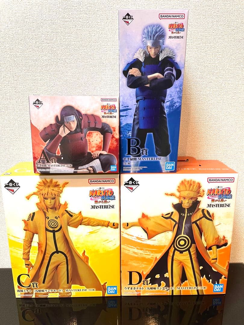 一番くじ NARUTO-ナルト 疾風伝 繋がる思いフィギュアABCD＋おまけ