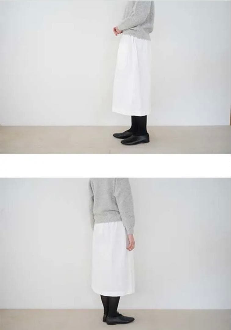 homspun 細コール ダブルポケットギャザースカート