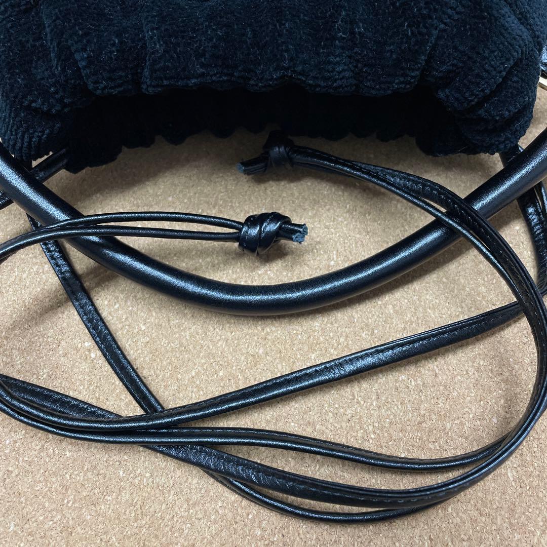 FEILER フェイラー　ユニ　巾着 バッグ　ブラック