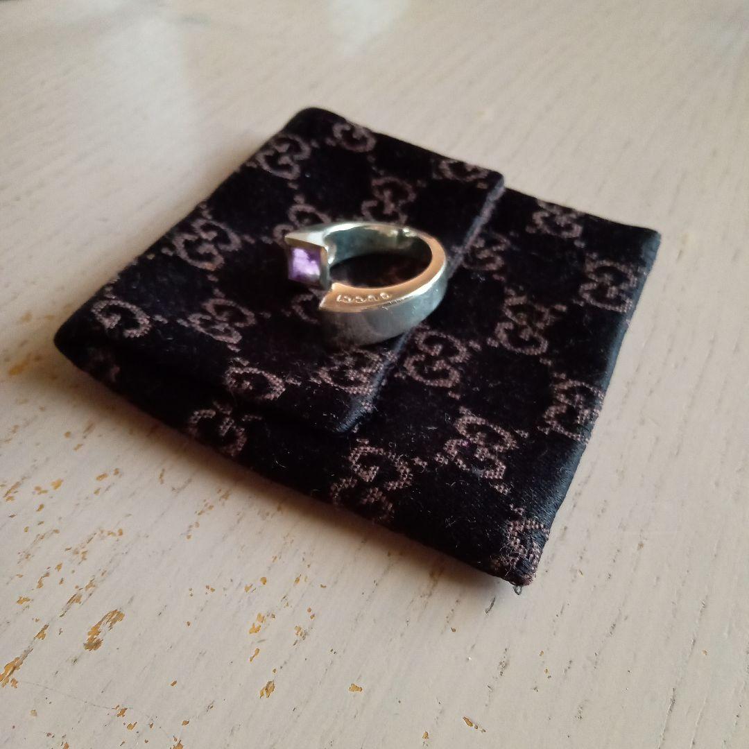 GUCCI シルバー アメジスト　リング