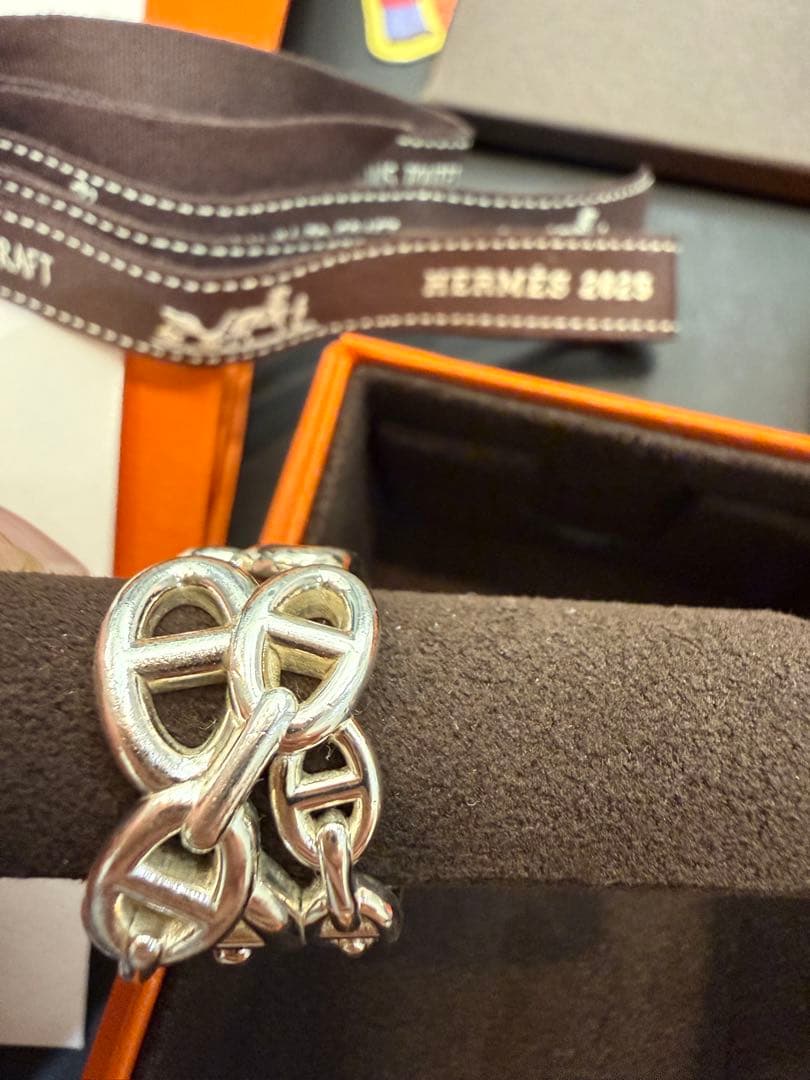 【美品】HERMES シェーヌダンクル アンシェネリングGM サイズ55