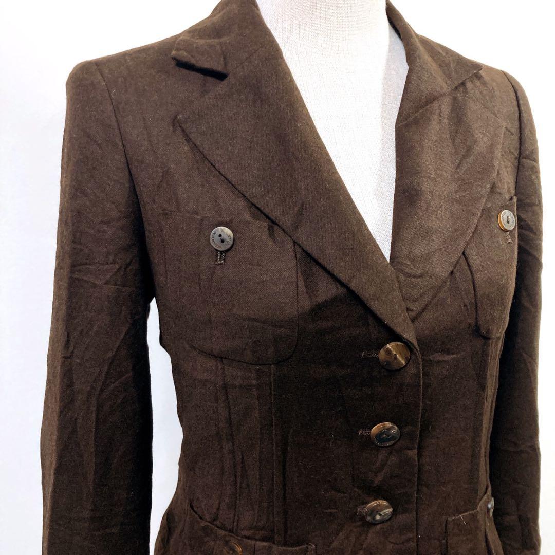 美品】 LANVIN ランバン カシミヤ混 ショート丈 ジャケット - メルカリ