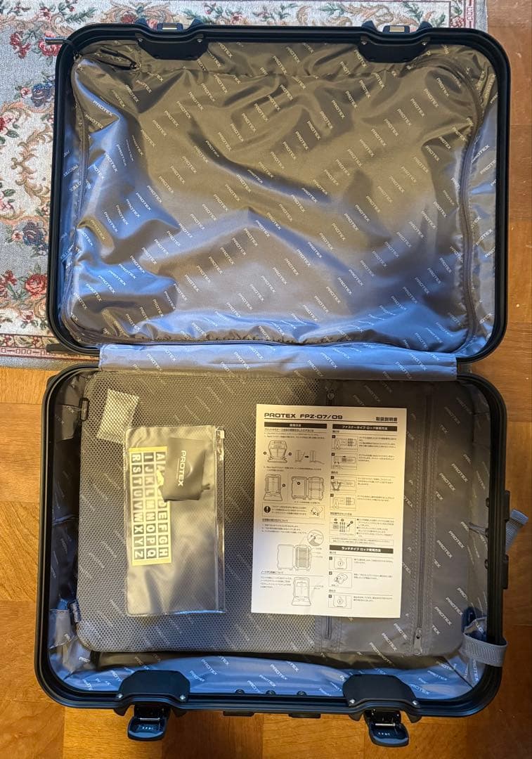 PROTEX 容量60Lスーツケース オーシャンブルー PROTEX 容量60Lスーツ