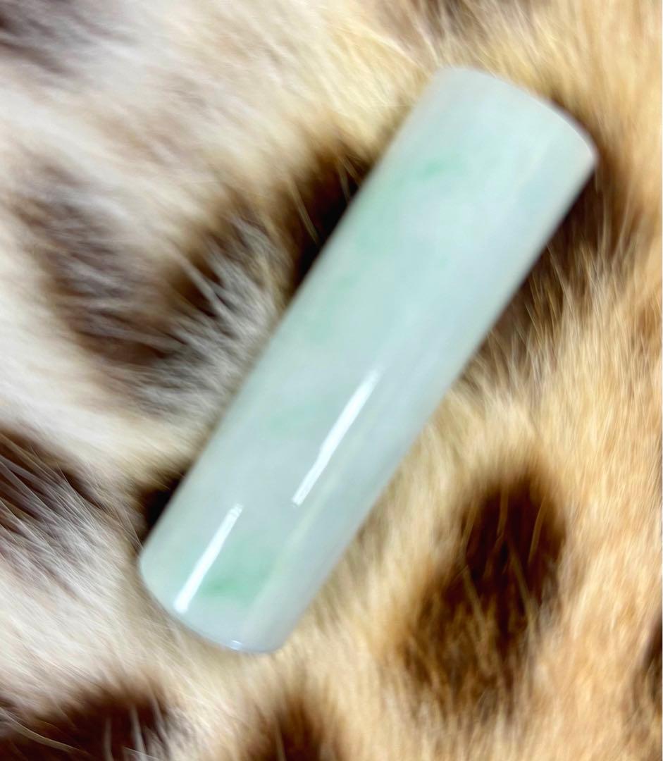 糸魚川市産翡翠 印材／ 銀行印 ／GAKE FUR 日本製