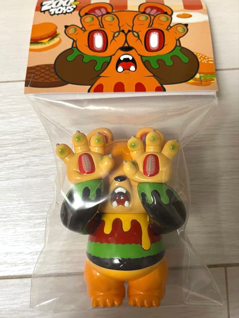 GRAPE BRAIN ZOO BEARどんぐり ハンバーガー ソフビ