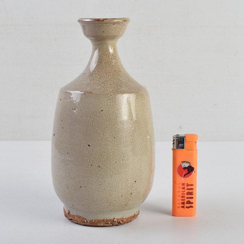 朝鮮美術 李朝 白磁 徳利 時代箱 M R9399